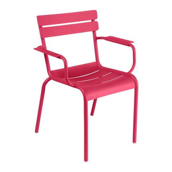 Luxembourg rózsaszín karfás kerti szék - Fermob