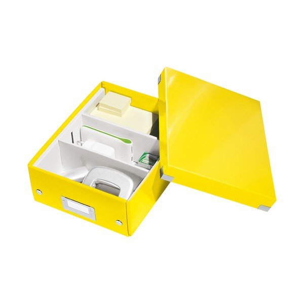 Office sárga rendszerező doboz, hossz 28 cm Click&Store - Leitz-image-4