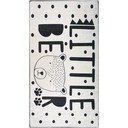 Fekete-fehér mosható gyerek szőnyeg 100x160 cm Little Bear – Vitaus