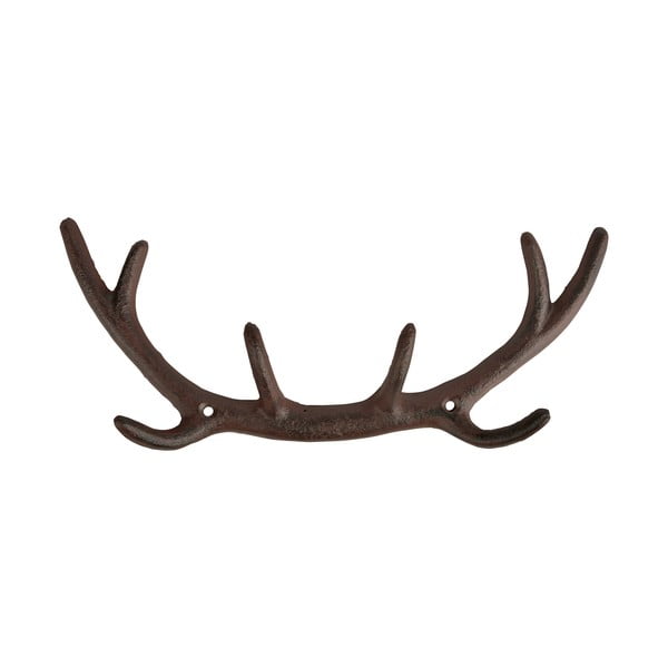 Barna fém fali fogas Antlers – Esschert Design