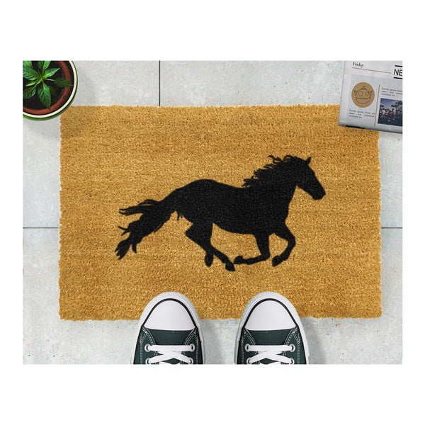 Horse természetes kókuszrost lábtörlő, 40 x 60 cm - Artsy Doormats