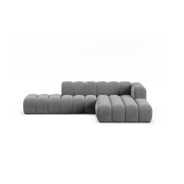 Világosszürke sarokkanapé (jobb oldali) Lupine – Micadoni Home