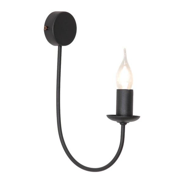 Sconce Feb Black Uno fekete fali lámpa - Glimte