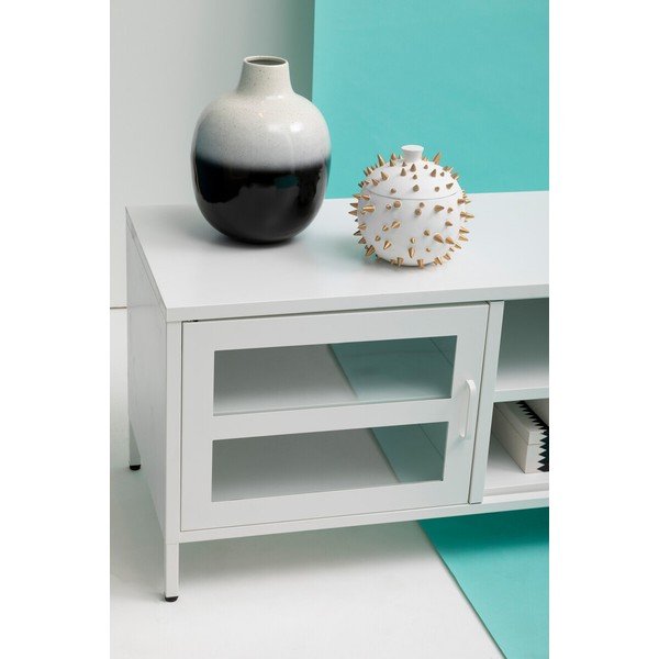 Fehér acél TV-állvány 150x50x45 cm Acier – Premier Housewares-image-2