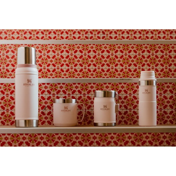 Világos rózsaszín rozsdamentes acél termobögre 350 ml Stay-Hot Camp Mug Rose Quartz – Stanley-image-4