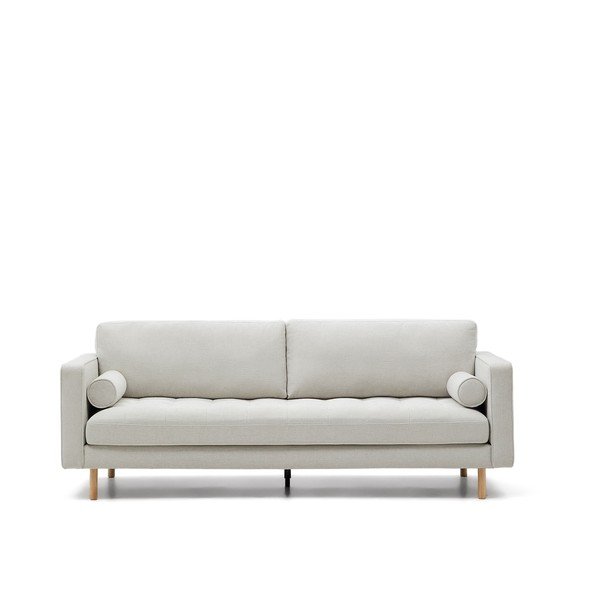 Szürkésbézs zsenília kanapé 222 cm Debra – Kave Home