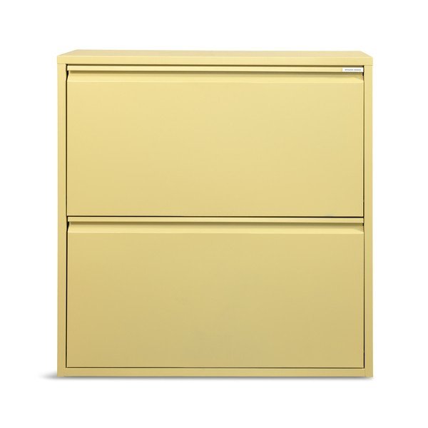 Világossárga acél billenő ajtós-függő cipőtartó 75x77,5x22,5 cm Billy – Spinder Design-image-3