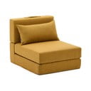 Mustársárga kinyitható fotel Arty – Kave Home