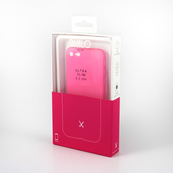 Ultra Slim rózsaszín tok, iPhone 7 eszközökhöz - Philo