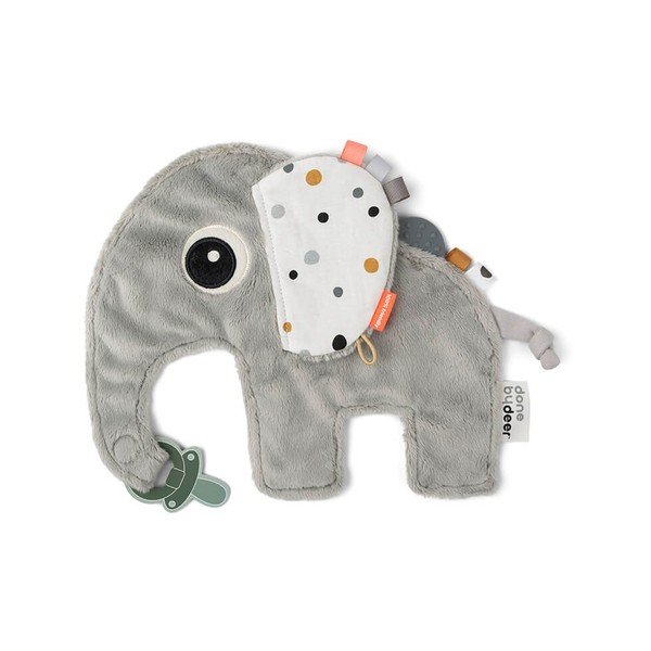 Szürke játék cumitartóval Cozy Friend Elphee - Done by Deer-image-1