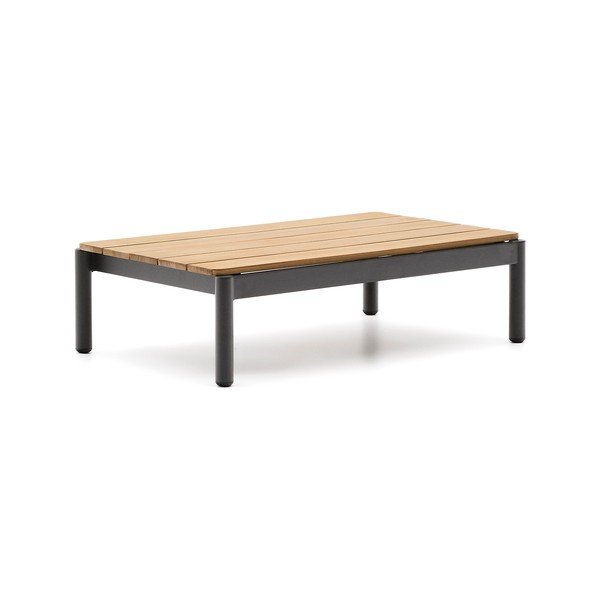 Teakfa kerti dohányzóasztal 57x91 cm Sorells – Kave Home