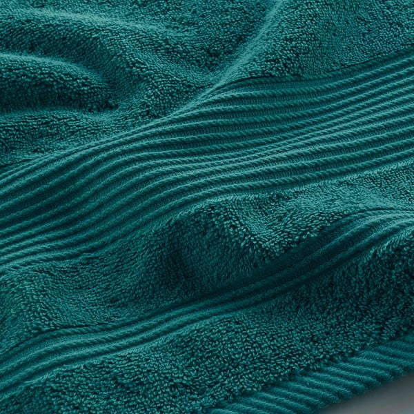 Sötétzöld frottír pamut fürdőlepedő 90x150 cm Tendresse – douceur d'intérieur-image-2