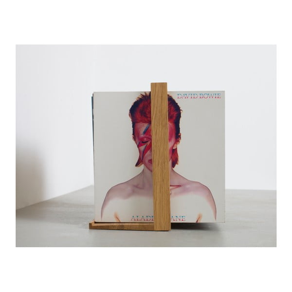 Vinyl hanglemez tartó tölgyfa állvány, 26 x 35 cm - das kleine b-image-4