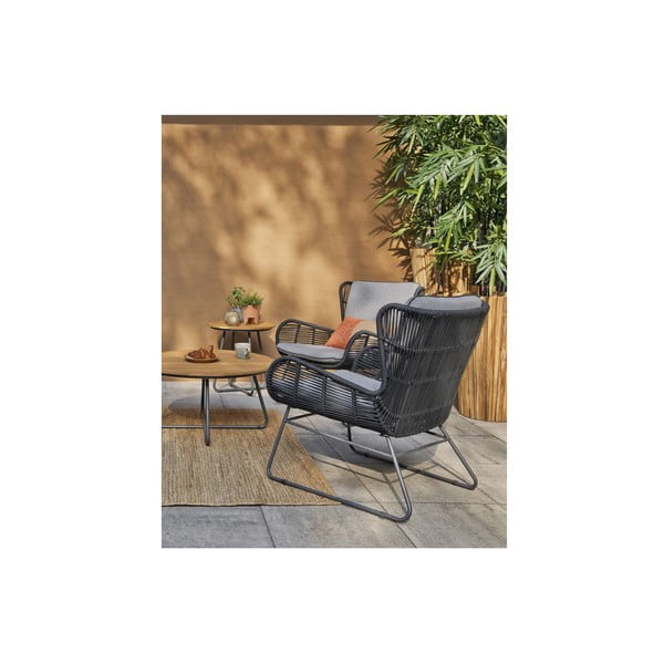 Grace fekete kerti fotel - Exotan-image-2