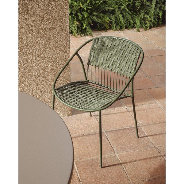 Sötétzöld kerti szék Atrani – Kave Home-image-1