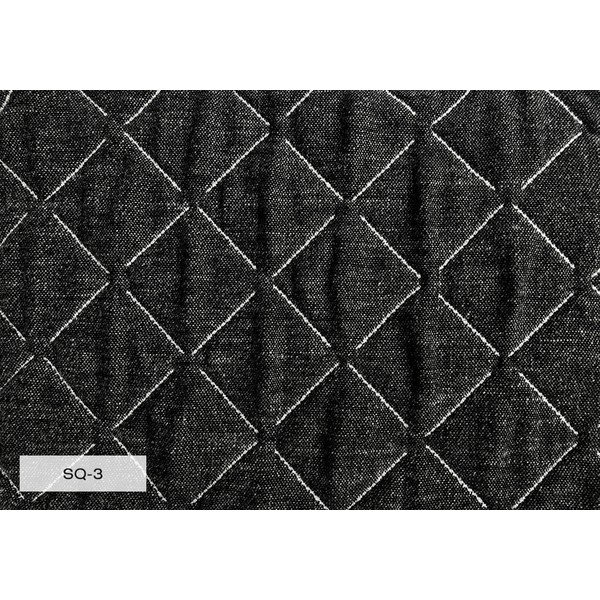 Fekete kárpitozott franciaágy ágyráccsal 180x200 cm Sleepy Luna – Miuform-image-4