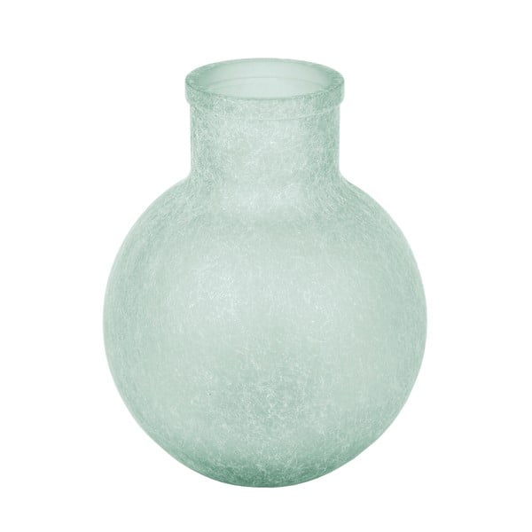 Aran kék újrahasznosított üveg váza, magasság 31 cm - Ego Dekor