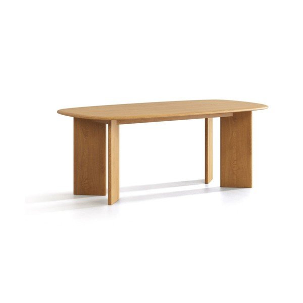 Tölgyfa étkezőasztal 100x200 cm Charlotte – Micadoni 