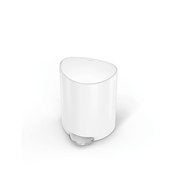 Fehér fém pedálos szemetes 6 l – simplehuman-image-3