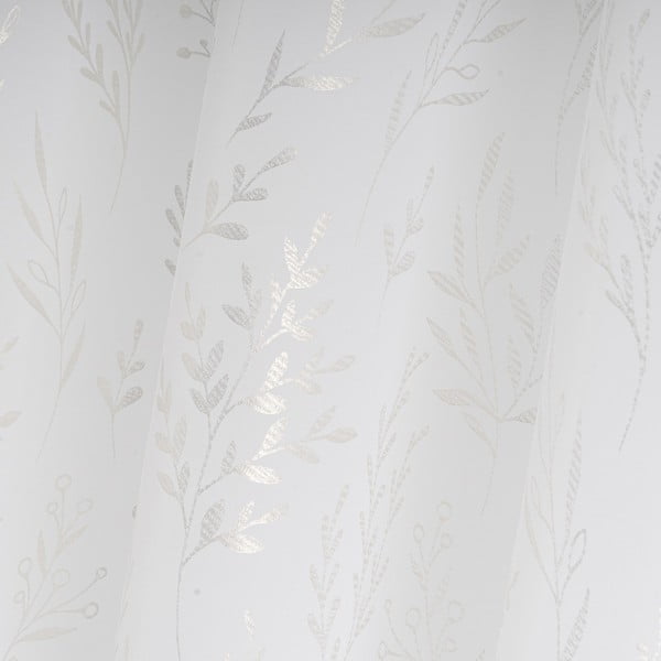 Fehér-ezüstszínű fényáteresztő függöny 140x260 cm Buds – Casa Selección-image-4
