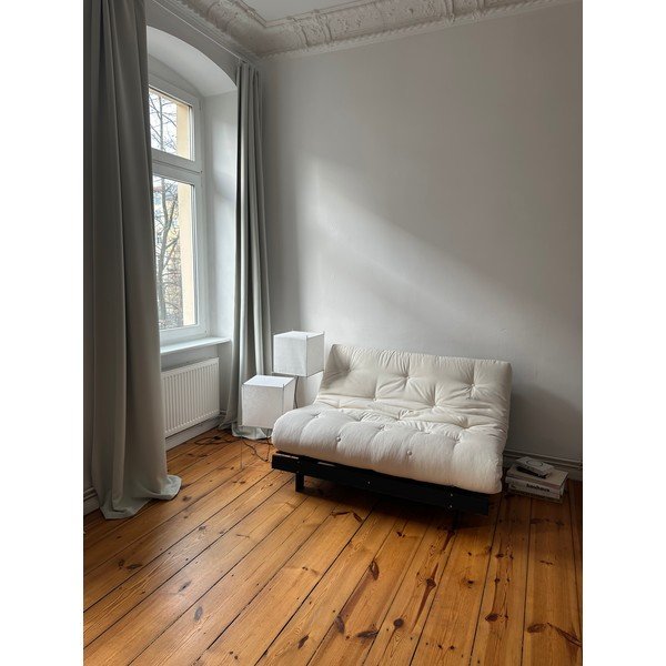 Zöld kinyitható kanapé 140 cm Roots Black Night – Karup Design-image-1