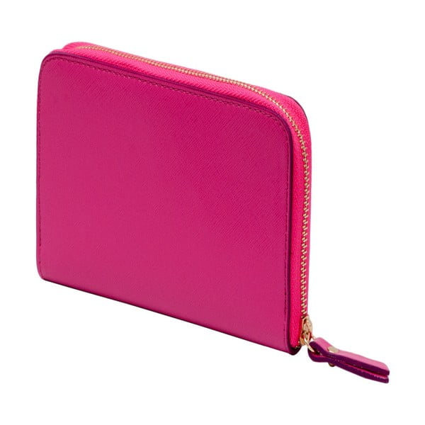 Saffiano rózsaszín valódi bőr pénztárca - Andrea Cardone