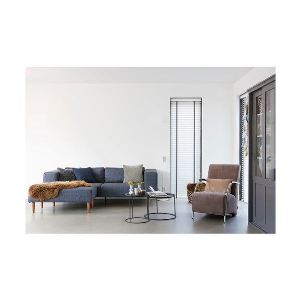 Ivar fekete dohányzóasztal, ⌀ 56 cm - WOOOD-image-1