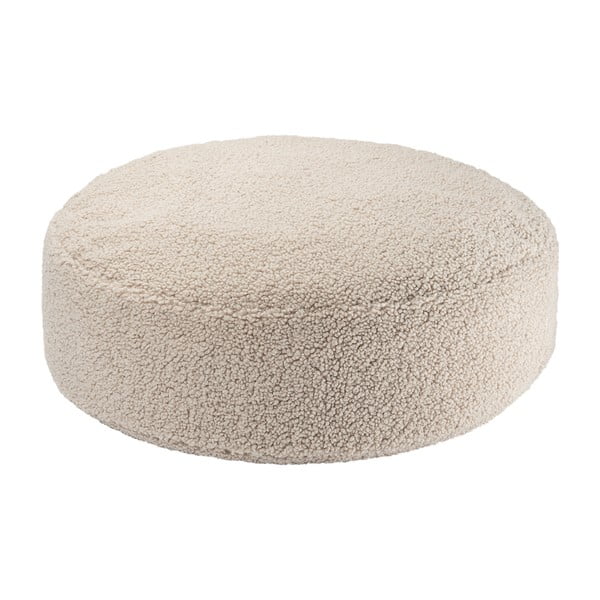 Világosbarna buklé gyerek babzsákfotel Round – Wigiwama