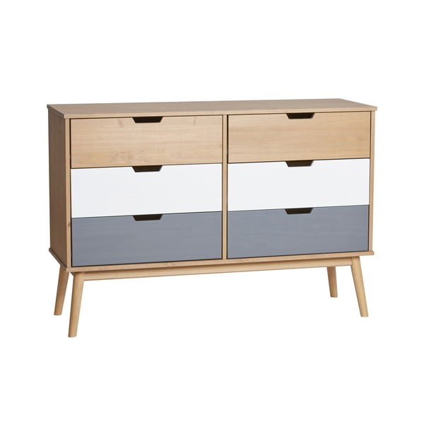 Cusco komód tömör borovi fenyőből, szélesség 120 cm - Marckeric-image-4