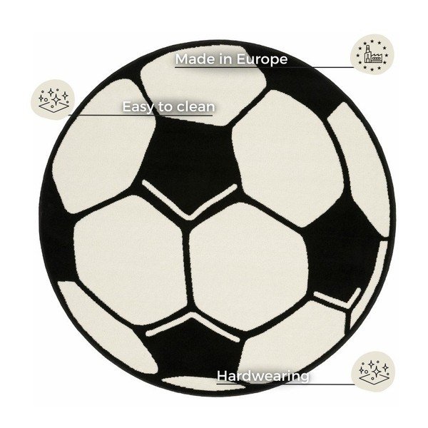 Football gyerekszőnyeg, ⌀ 200 cm - Hanse Home-image-3