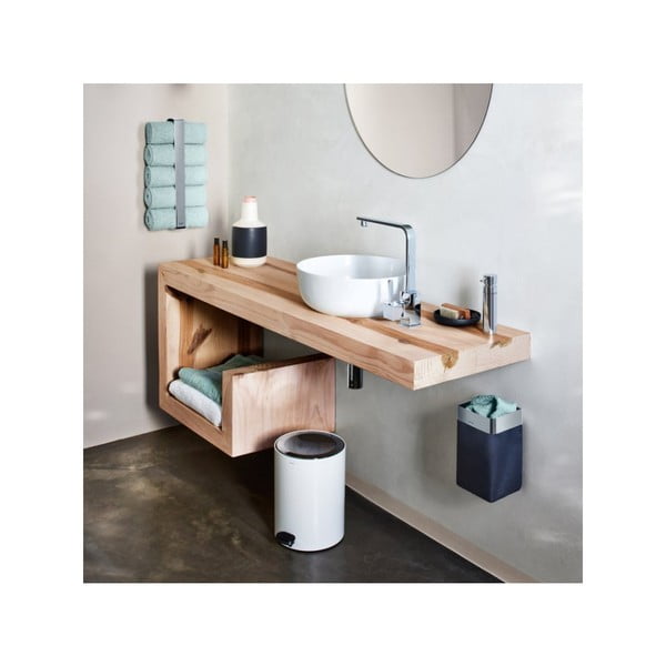 Antracitszürke textil szennyeskosár Nexio – Blomus-image-1