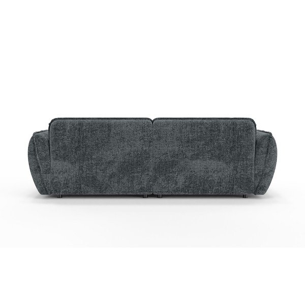 Sötétszürke zsenília kanapé heverő résszel 252 cm Nelia Big – Ropez-image-4