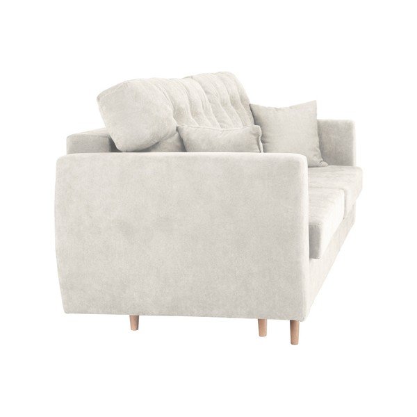 Amsterdam háromszemélyes ezüstszínű kinyitható kanapé tárolóval, 231 x 98 x 95 cm - Cosmopolitan design-image-1