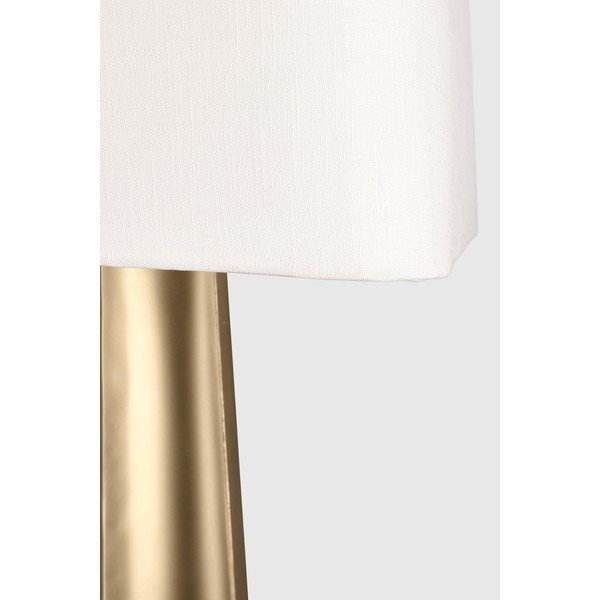 Aranyszínű állólámpa textil búrával (magasság 151 cm) Tripura – Bizzotto-image-2