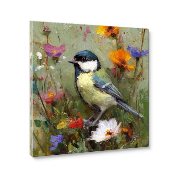 Nyomtatott vászon kép 32x32 cm Yellow Parus – Styler-image-3