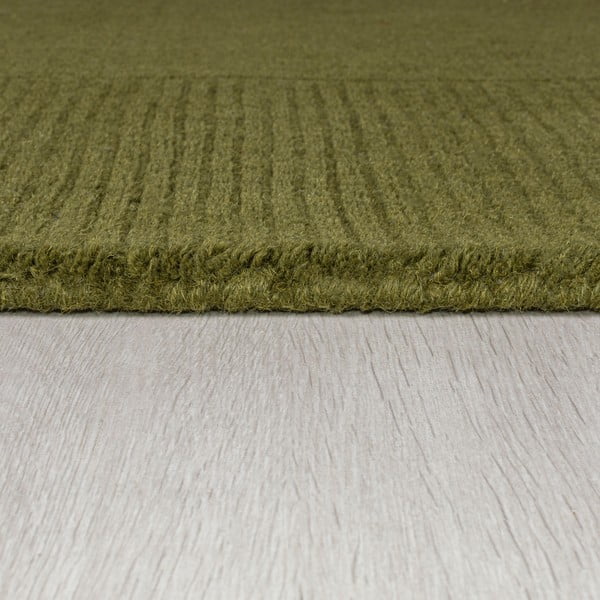 Zöld gyapjú szőnyeg 200x290 cm – Flair Rugs-image-4