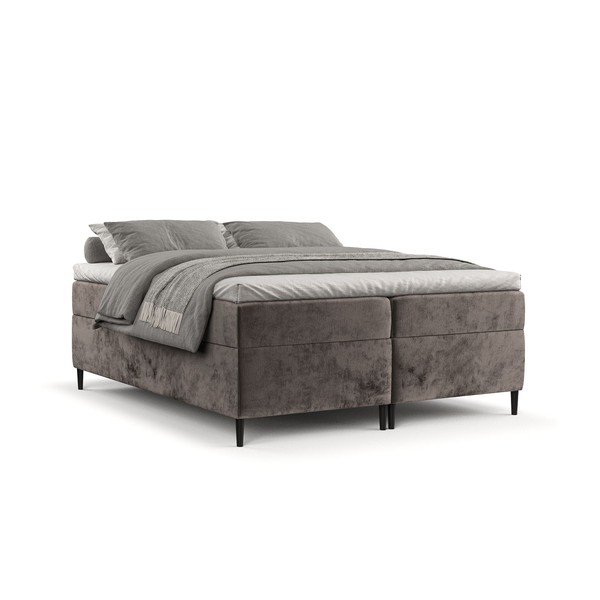 Barna ágyneműtartós boxspring ágy 180x200 cm Araya – Maison de Rêve-image-2