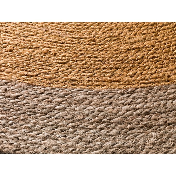 Mustársárga-natúr színű kerek szőnyeg ø 90 cm Mahon – Universal-image-2