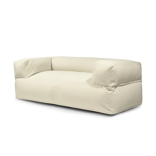 Krémszínű buklé babzsákfotel Sofa MooG – SLOWDOWN