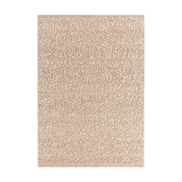 Bézs kézi szövésű gyapjúkeverék szőnyeg 120x170 cm Claude – MADE