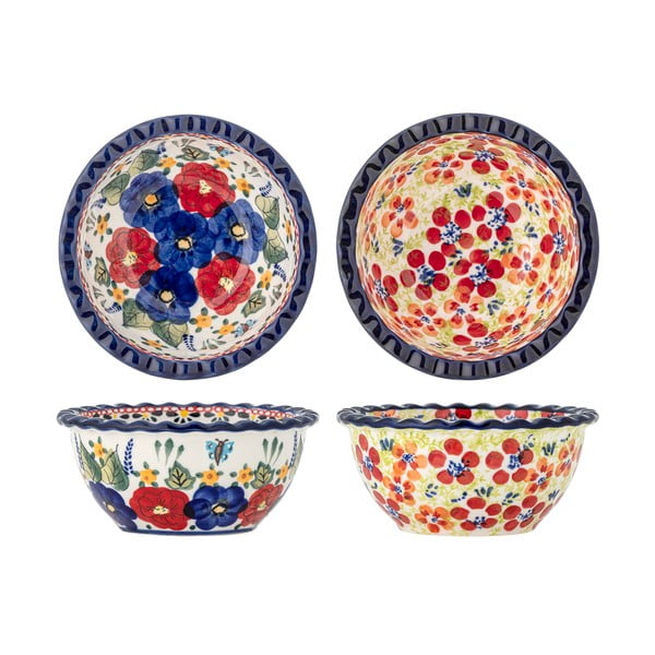 Kőedény szervírozó tálka szett 2 db-os 380 ml Florist – Bloomingville