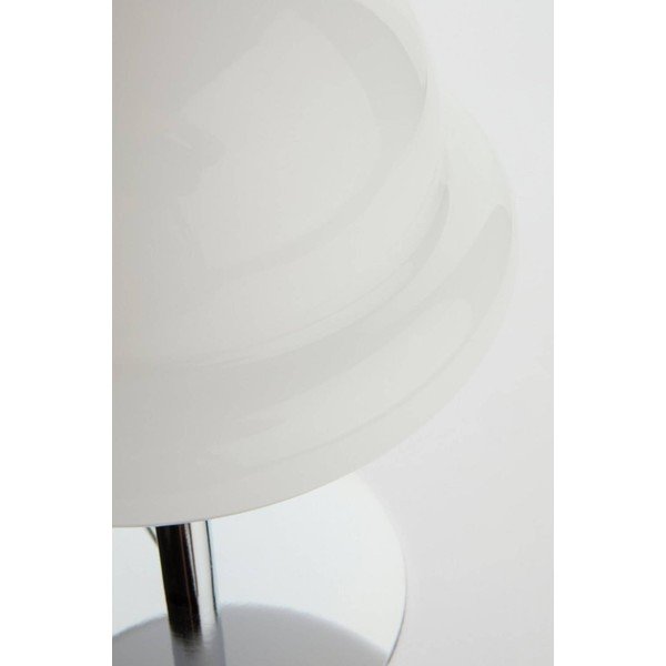 Fehér-fényes ezüstszínű opálüveg asztali lámpa (magasság 26 cm) Bubba – Jotex-image-3