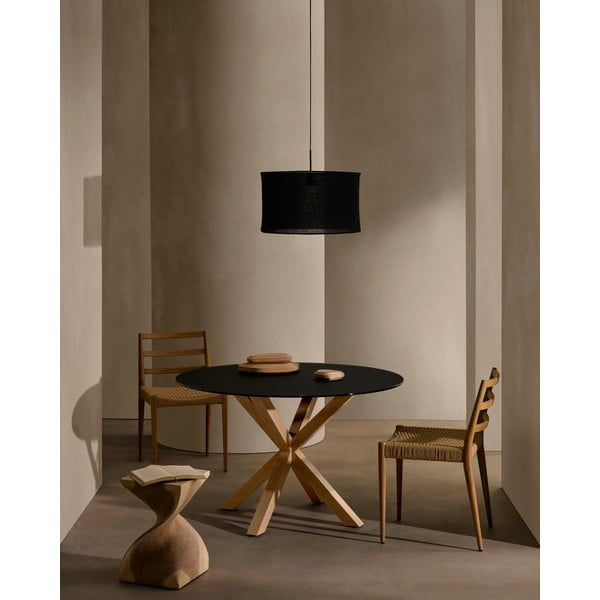 Kerek étkezőasztal üveg asztallappal ø 120 cm Argo – Kave Home-image-1