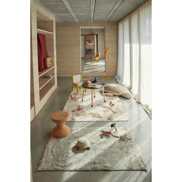 Bézs pamut gyerek játszószőnyeg 140x200 cm Seabed – Lorena Canals-image-1