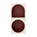 Piros-fehér fali könyvespolc 30x60 cm Graphia – Bloomingville