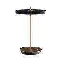 Fekete LED dimmelhető asztali lámpa fém búrával (magasság 31 cm) Asteria Move – UMAGE