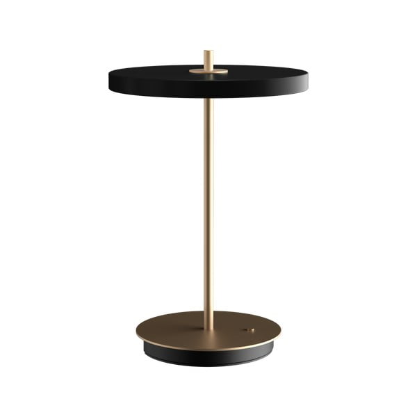 Fekete LED dimmelhető asztali lámpa fém búrával (magasság 31 cm) Asteria Move – UMAGE