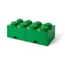 Zöld 2 fiókos tárolódoboz - LEGO®