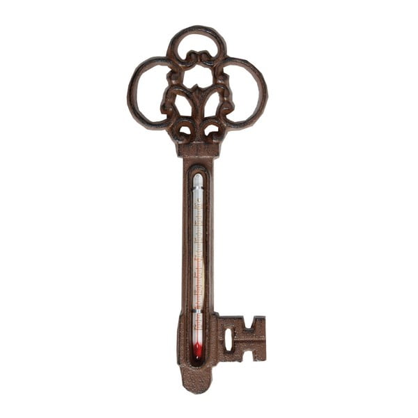 Öntöttvas kulcs formájú hőmérő, magasság 22,3 cm - Esschert Design