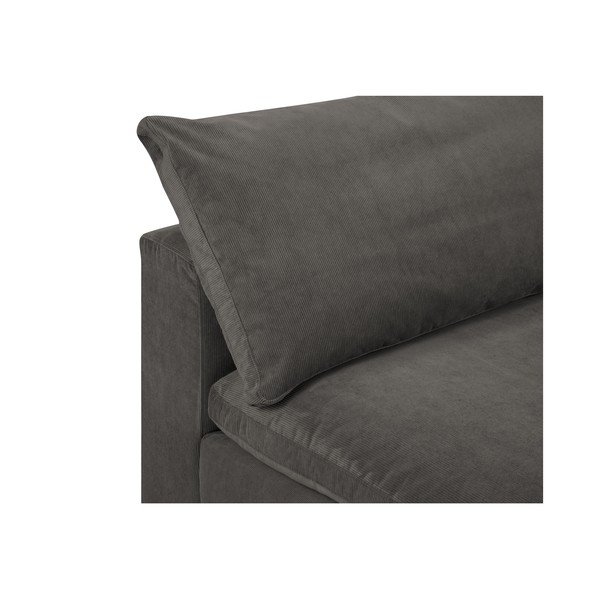 Galaxy sötétbarna sarokrész moduláris kordbársony kanapéhoz, jobb oldali - Windsor & Co Sofas-image-1